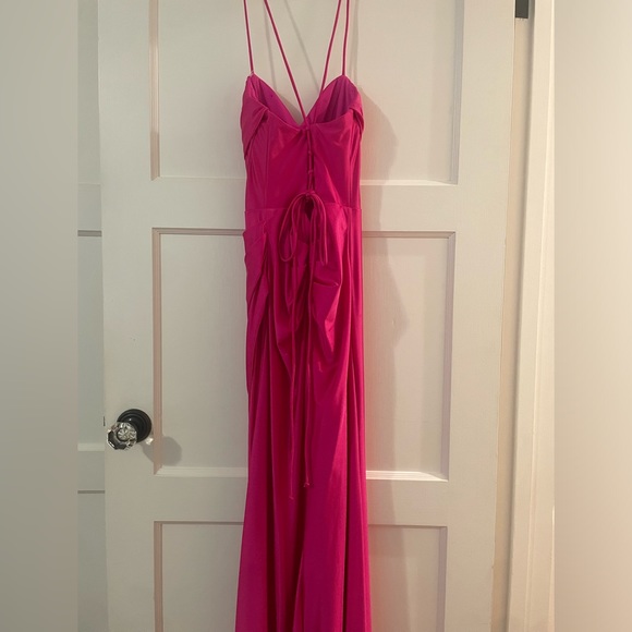 AQUA formal satin corset gown (Bloomingdale’s) - Picture 4 of 6